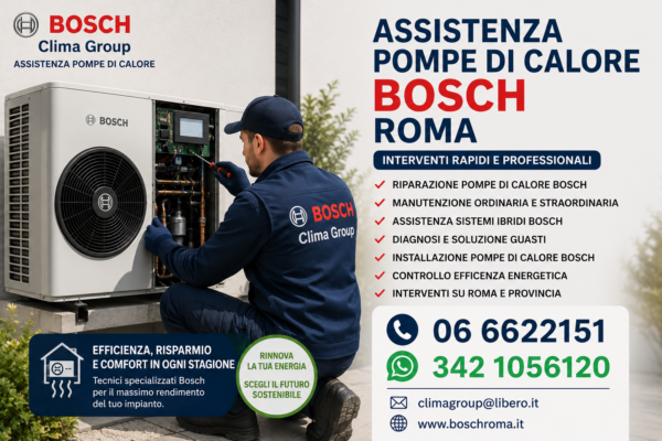 Assistenza Pompe di Calore Bosch Roma